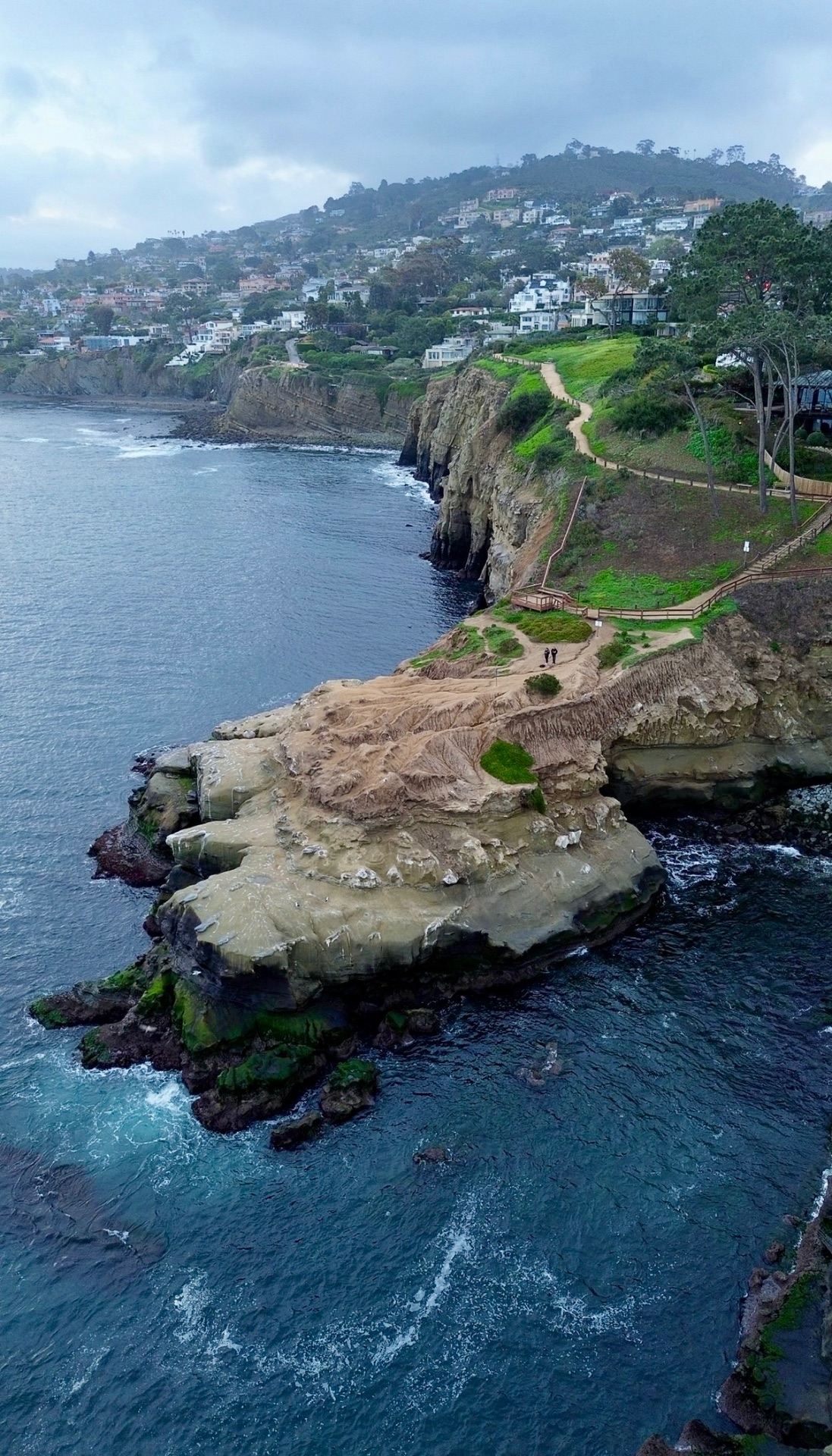 Coastal cliffs and ocean in San Diego